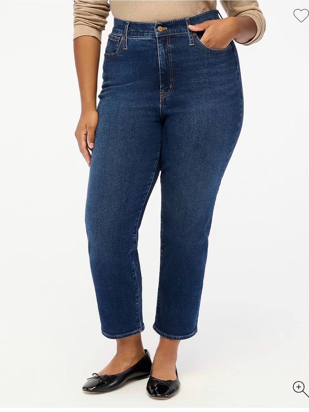 NWT JCrew Essential Straight Dark Blue Jeans